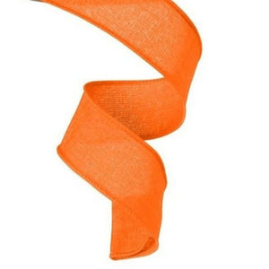 1.5" Royal Canvas Ribbon: New Orange (10 Yards)