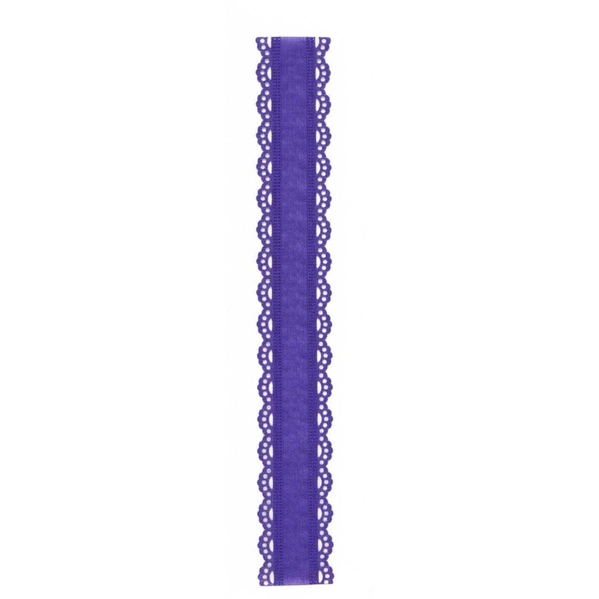 1.5" Scalloped Edge Ribbon: New Purple (10 Yard)