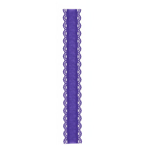1.5" Scalloped Edge Ribbon: New Purple (10 Yard)