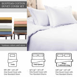 1500 Thread Count Egyptian Cotton Solid Duvet Cover Set - Egyptian Cotton Duvet Cover Set by Superior