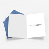 Santa In Sleigh Christmas Card