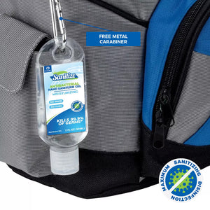 6-Pack 60ML Hand Sanitizer With Carabiner