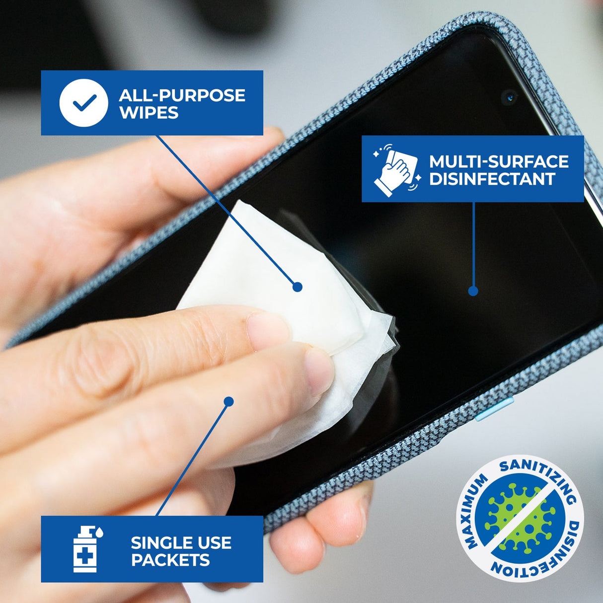 10-Pack Anti-Microbial Cleaning Wipes