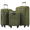 Softside expandable 3-piece luggage set with spinner wheels
