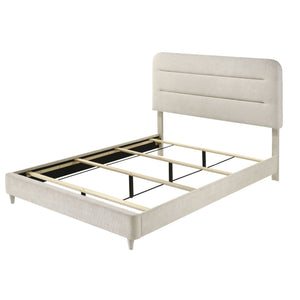 Upholstered Panel Bed, Sleek Lines