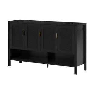 U_STYLE 55.1'' Storage Sideboard with 4 Doors