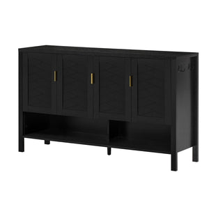 U_STYLE 55.1'' Storage Sideboard with 4 Doors