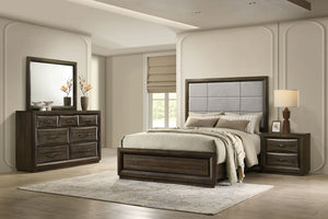 Atlas 4-piece Eastern King Bedroom Set Dark Oak
