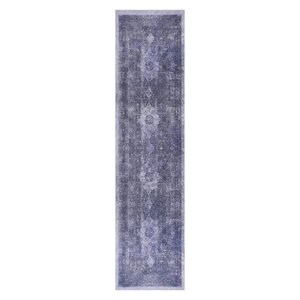 MAVAL Anthracite Washable Rug 2'6" x 10' Runner Rug