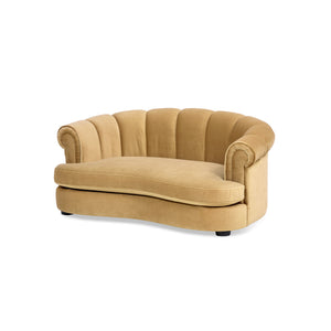 Halle 35.5" Rolled Arm Channel-Tufted Dog Sofa Bed