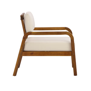 4-Pieces Outdoor Sofa Set with Cushions - Teak