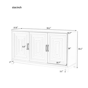 TV Stand For TVs Up To 65" Modern Entertainment Center Media Console Cabinet