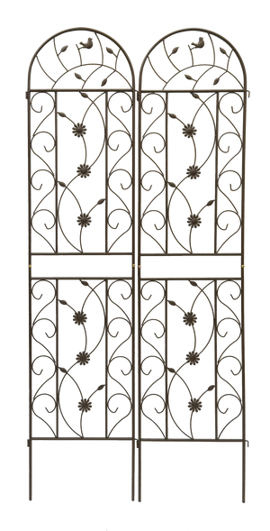 4 Pack Metal Garden Trellis 86.7" x 19.7" Rustproof for Climbing Plants