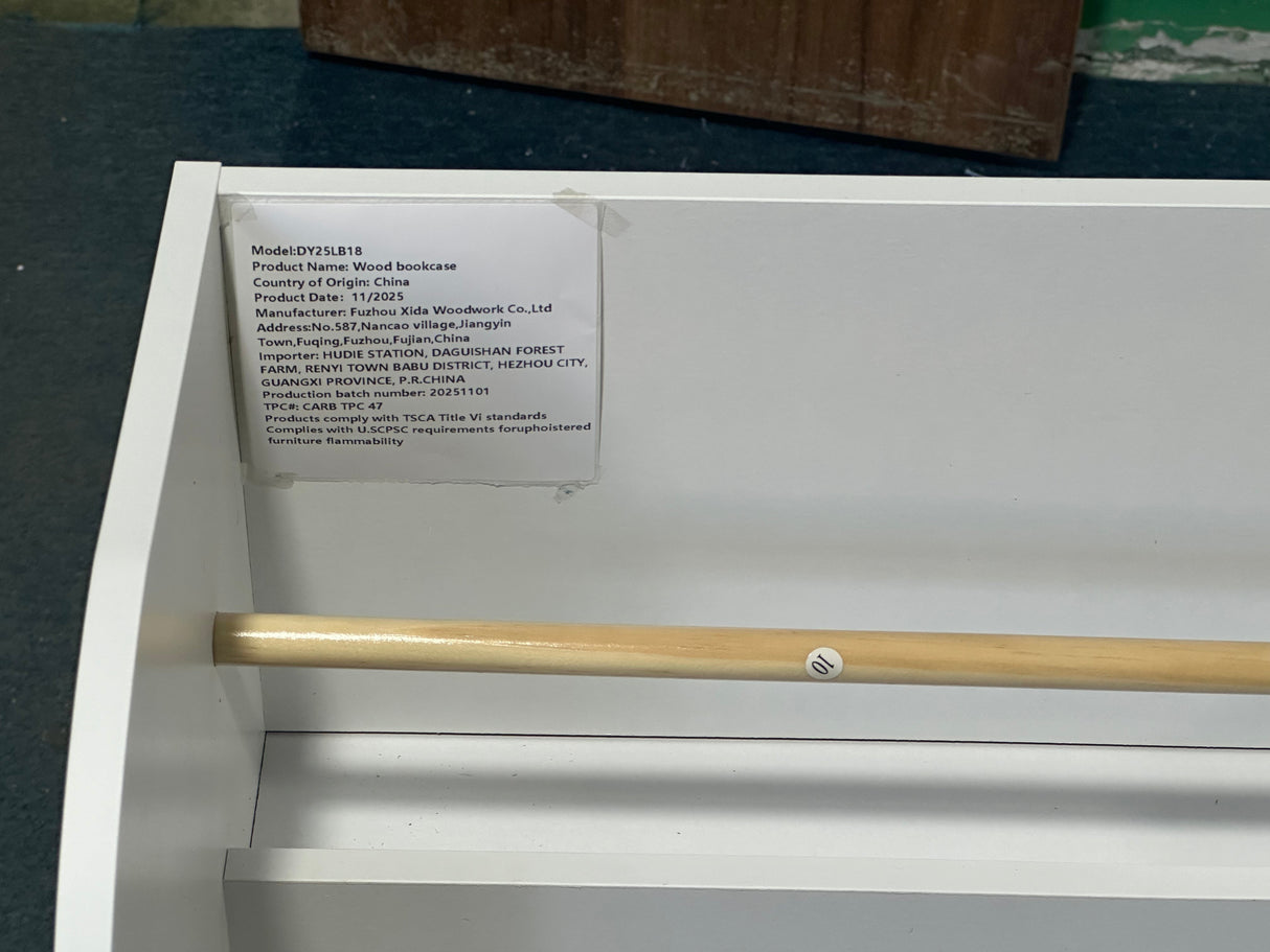Kids Bookshelf with Open Storage