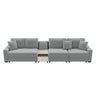 Modular Sofa Couch With Storage Armrest and Center Console