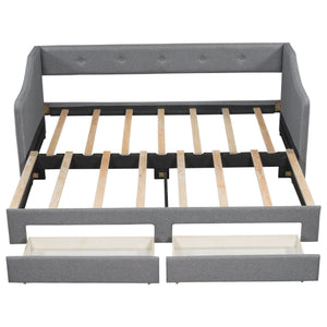 Upholstered Daybed With 2 Drawers