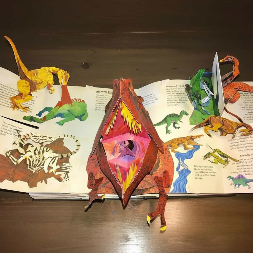 3D Dinosaur Pop-Up Book