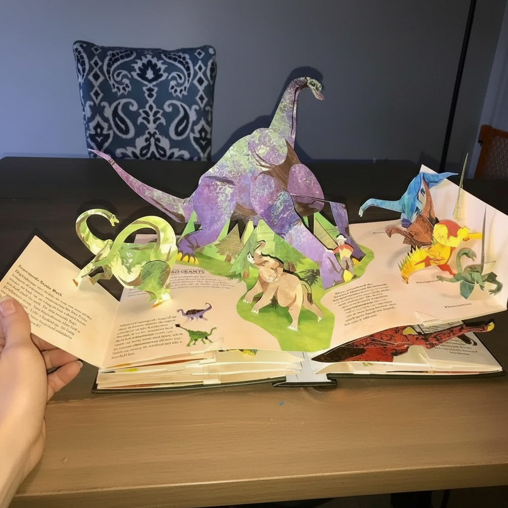 3D Dinosaur Pop-Up Book