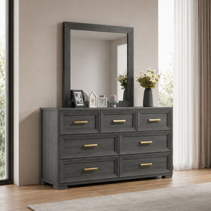 Colorado - Square Mirror (Dresser Not Included) - Charcoal