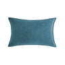 Velvet Throw Pillow  pack of 1, size 12"x20, 18"x18", 20"x20" options, Blue, velvet, 12X20 – Fancy & Stacy