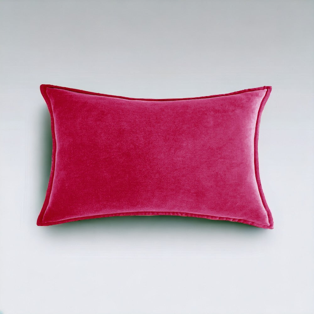 Velvet Throw Pillows pack of 2, size 12"x20, 18"x18", 20"x20" and various color options