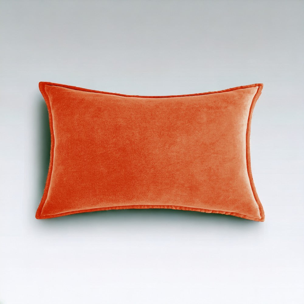 Velvet Throw Pillows pack of 2, size 12"x20, 18"x18", 20"x20" and various color options