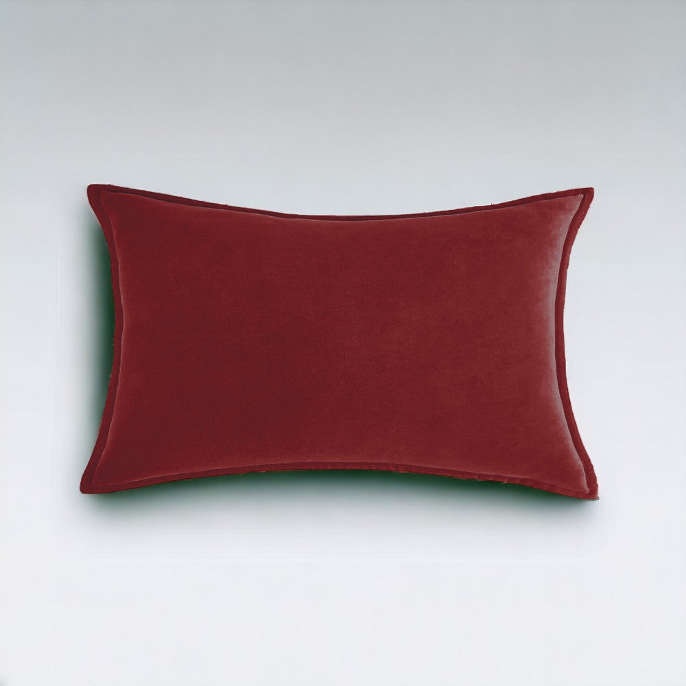 Velvet Throw Pillows pack of 2, size 12"x20, 18"x18", 20"x20" and various color options