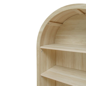Arched Kitchen Pantry Modern Farmhouse Wood Kitchen Storage Cabinet