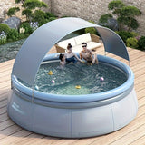 The 8-Foot Quick-Setup Inflatable Backyard Pool