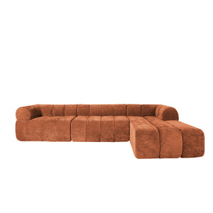 122" Modern L-Shaped Sectional Sofa with Chaise Lounge