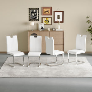 Bow Shaped Ergonomic Chairs with Non-Slip Base - Black or White