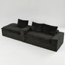 Modular Sofa, Convertible Twin Seat With Chaise Lounge