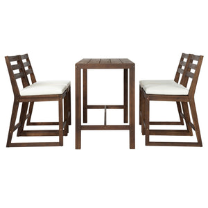 Patio Bar Set With Ergonomic Chairs