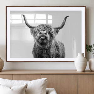 Fanny Scottish Highland Cow Cattle Art Print Farmhouse Wall
