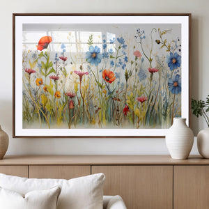 Colorful Wildflower Canvas Wall Art - Vibrant Floral