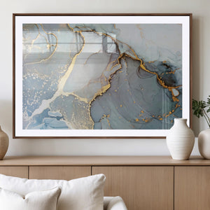 Large Abstract Marble Wall Art Canvas Print for Living Room