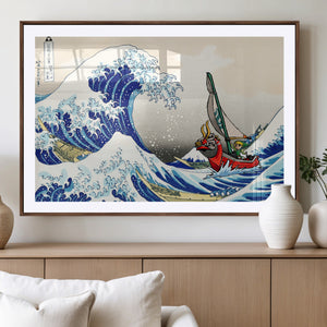 Katsushika Hokusai Kanagawa Giant Wave Wall Art Canvas Print