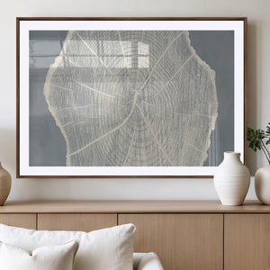 Abstract Tree Ring Wall Art Canvas Print – Nature-Inspired,