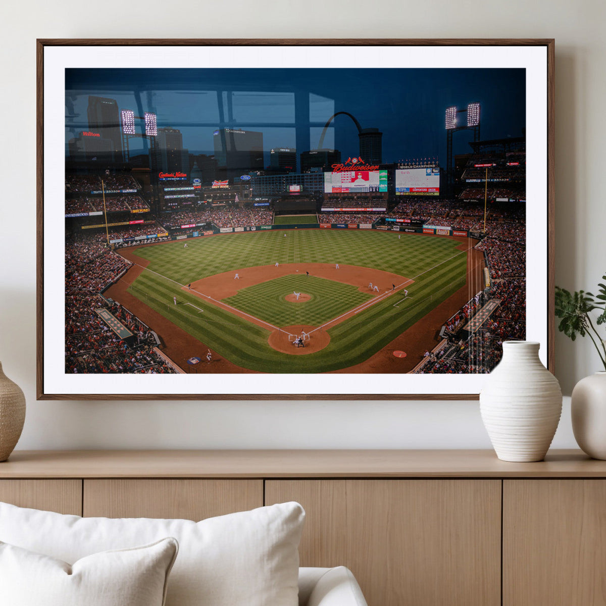 St. Louis Cardinals Baseball Team Print - Busch Stadium Wall
