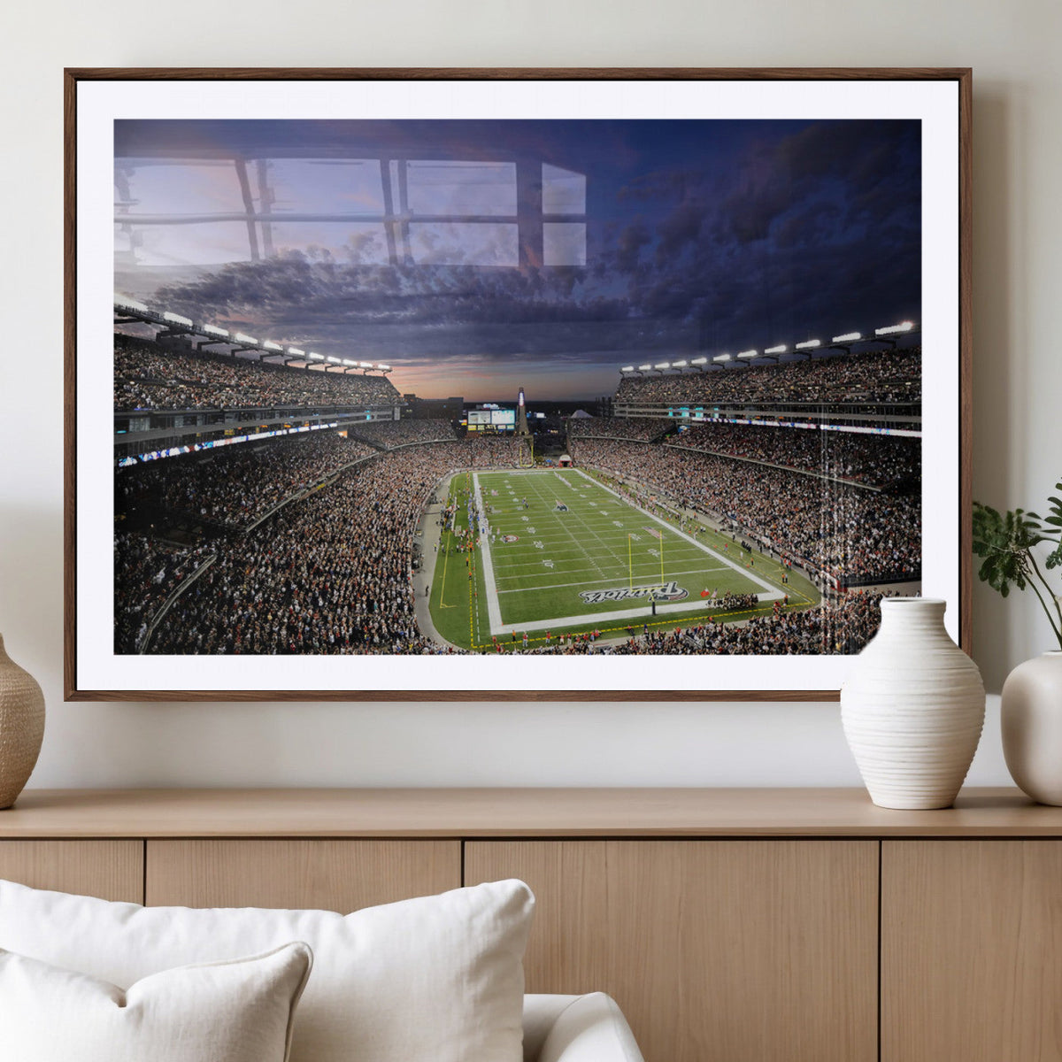 New England Patriots Football Team Print - Foxborough