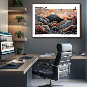 Yayoi Kusama Wall Art Canvas Print – Framed Japanese Dot Art