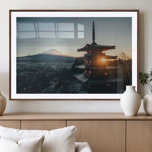 Mount Fuji Wall Art Canvas Print – Framed Japan Travel Art