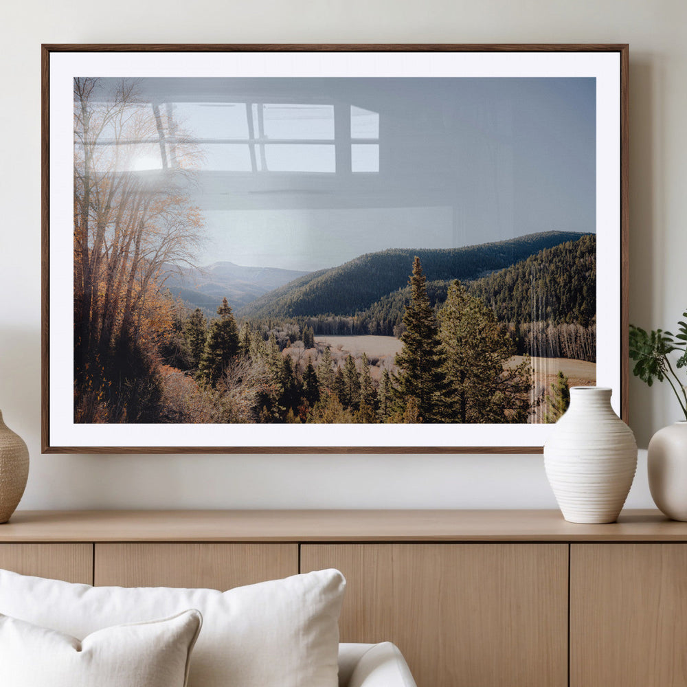 Tropical Palm Trees Wall Art Canvas Print – Framed Sunset