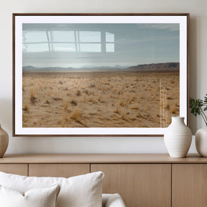 Desert Plains Wall Art Canvas Print, Golden Light Over Dry