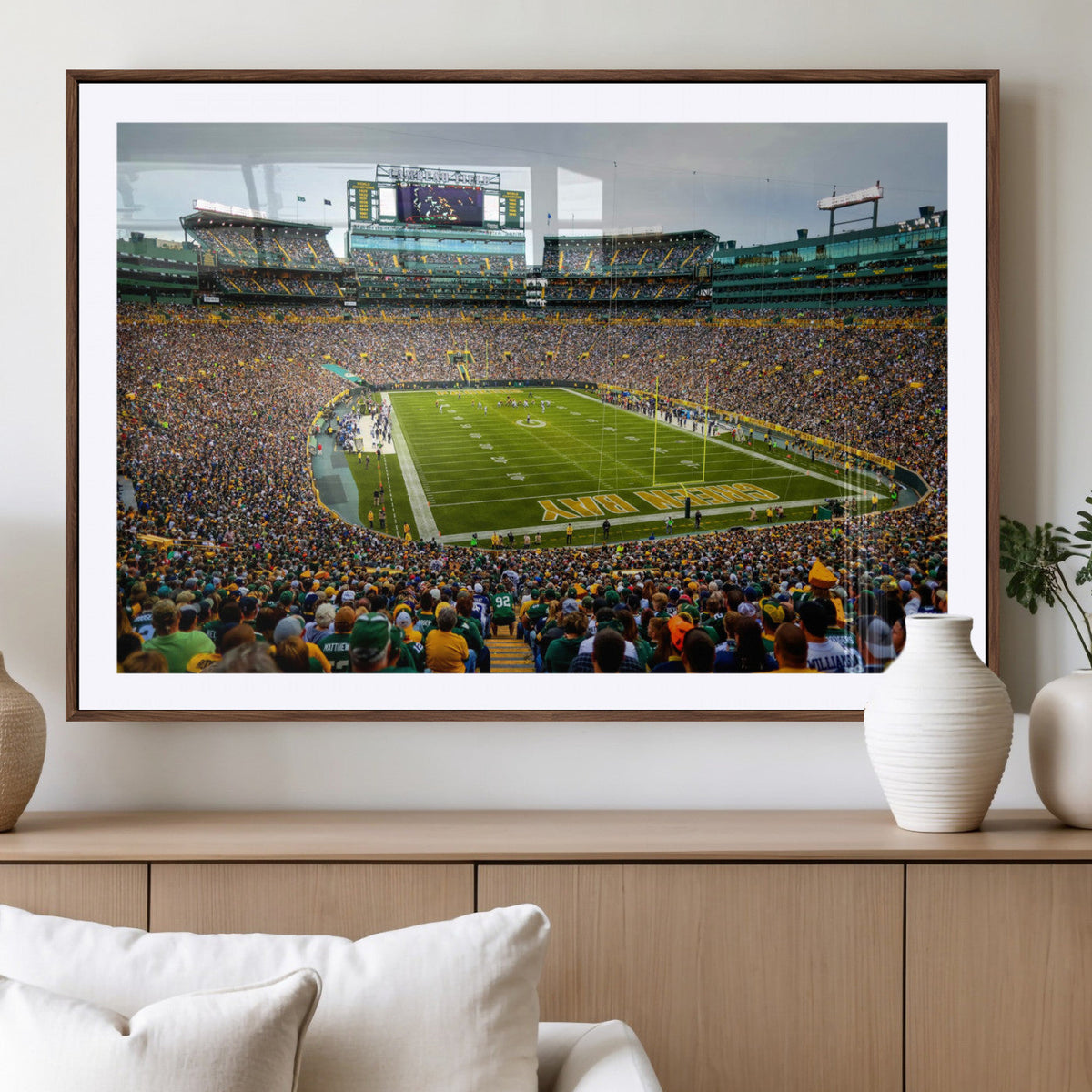 Green Bay Packers Lambeau Field Stadium Wall Art Canvas