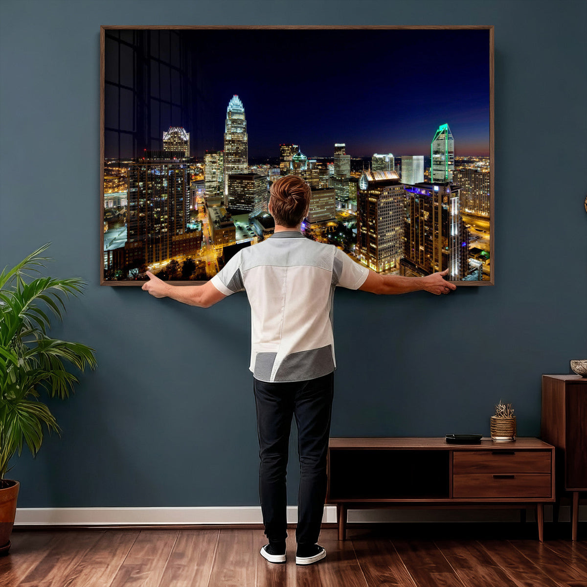 Atlanta Skyline Wall Art Canvas Print – Modern Cityscape