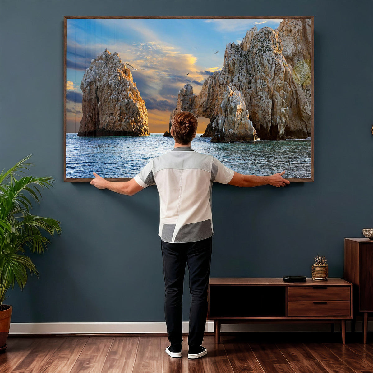 The Arch Cabo San Lucas Ocean Arch Wall Art Canvas Print,