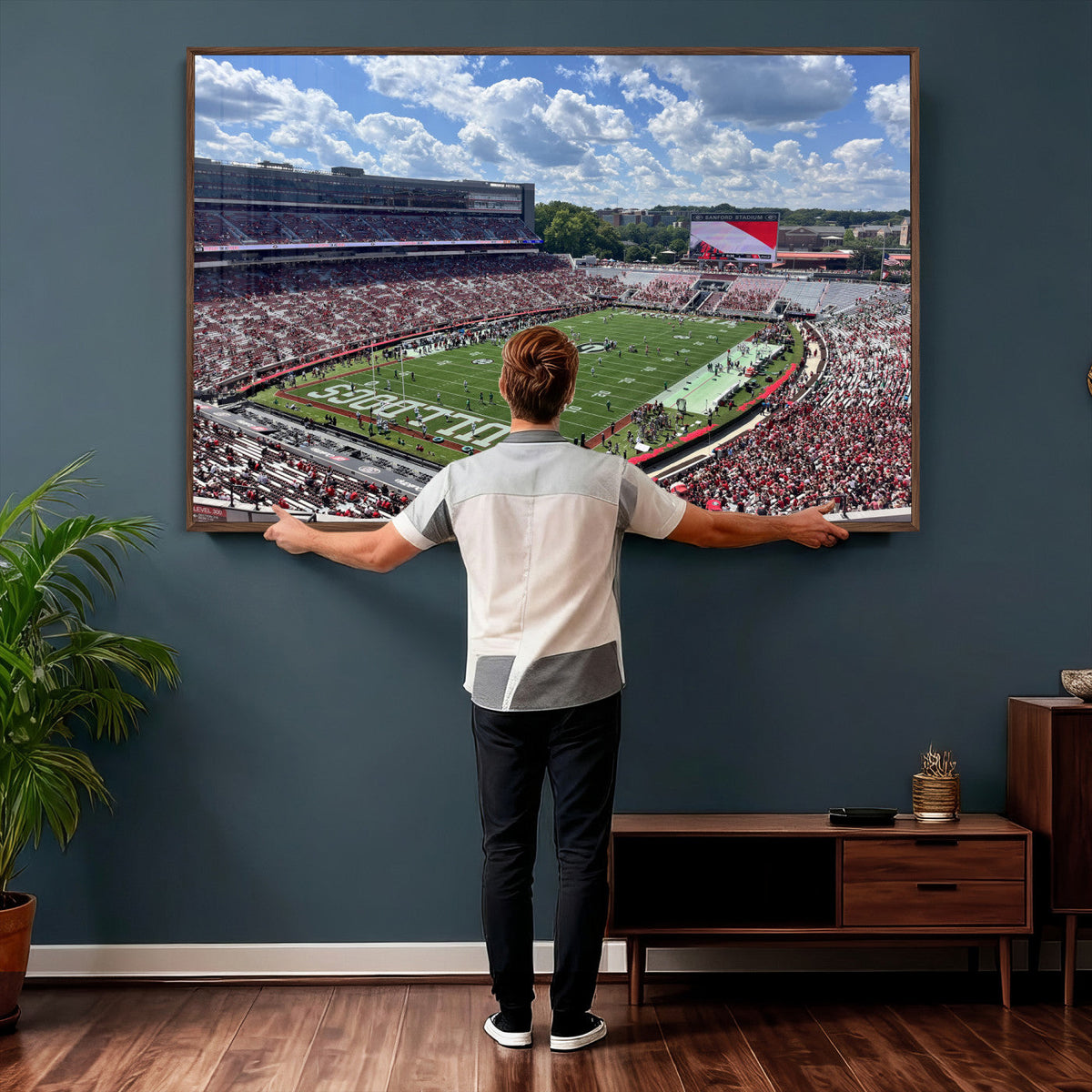 Georgia Bulldogs Stadium Wall Art Canvas Print, Sanford