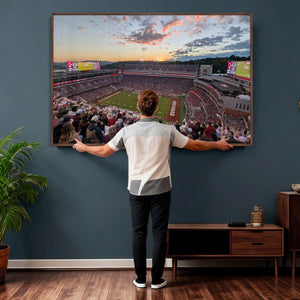 Donald W. Reynolds Razorback Stadium Wall Art Canvas Print –