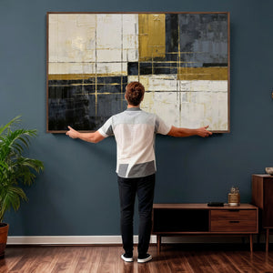 Geometric Abstract Wall Art Canvas Print